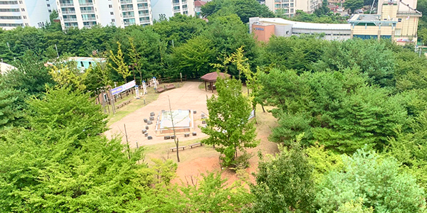요양원 옆 공원 전경